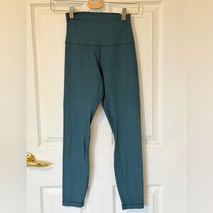 Lululemon Align Ribbed High-Rise Pant 25” (green jasper)